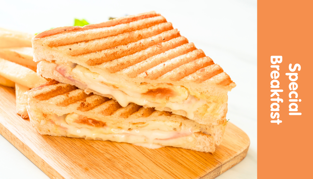 Special breakfast: Ham Cheese Sandwich